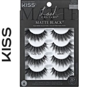 Kiss Lash Couture Matte Black Faux Mink Collection